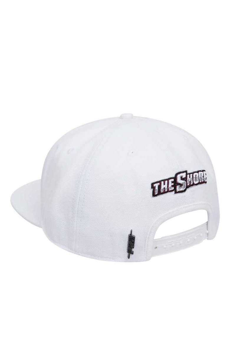 PRO STANDARD Men's Pro Standard White Maryland Eastern Shore Hawks Mascot Evergreen Wool Snapback Hat, Alternate, color, White