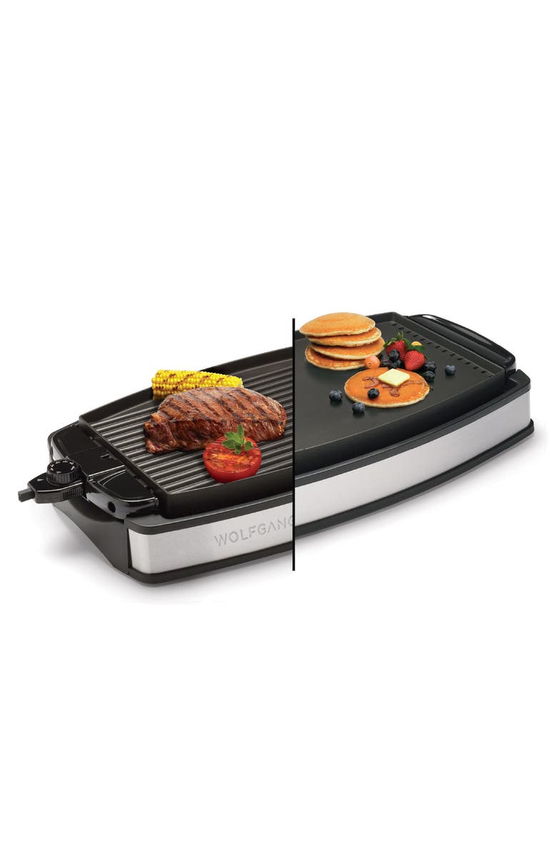 Wolfgang Puck XL Reversible Grill Griddle, Main, color, Black