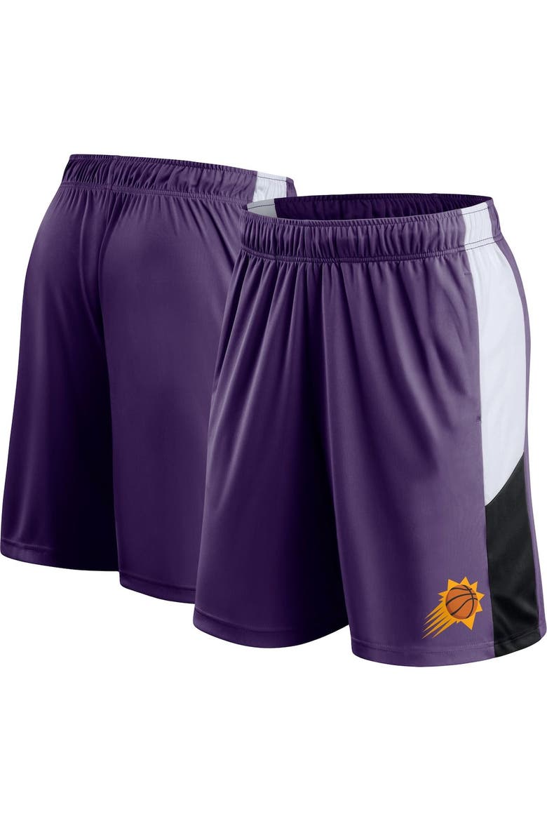 Men's Fanatics Branded Purple Phoenix Suns Champion Rush Colorblock Performance Shorts, Main, color, Purple