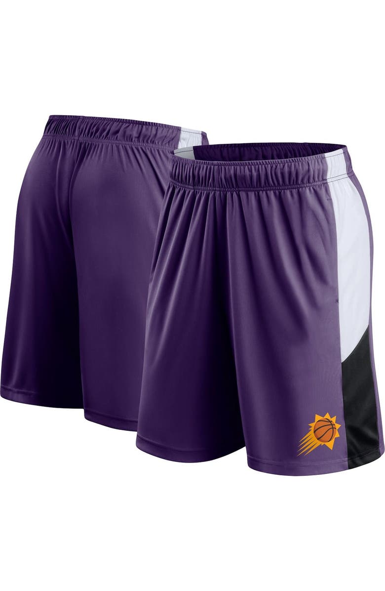 FANATICS Men's Fanatics Branded Purple Phoenix Suns Champion Rush Colorblock Performance Shorts, Main, color, 