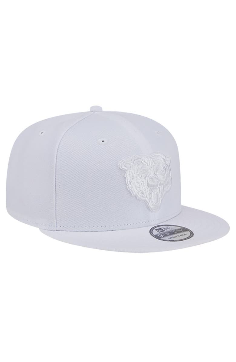 New Era Men's New Era Chicago Bears Main White on White 9FIFTY Snapback Hat, Alternate, color, 