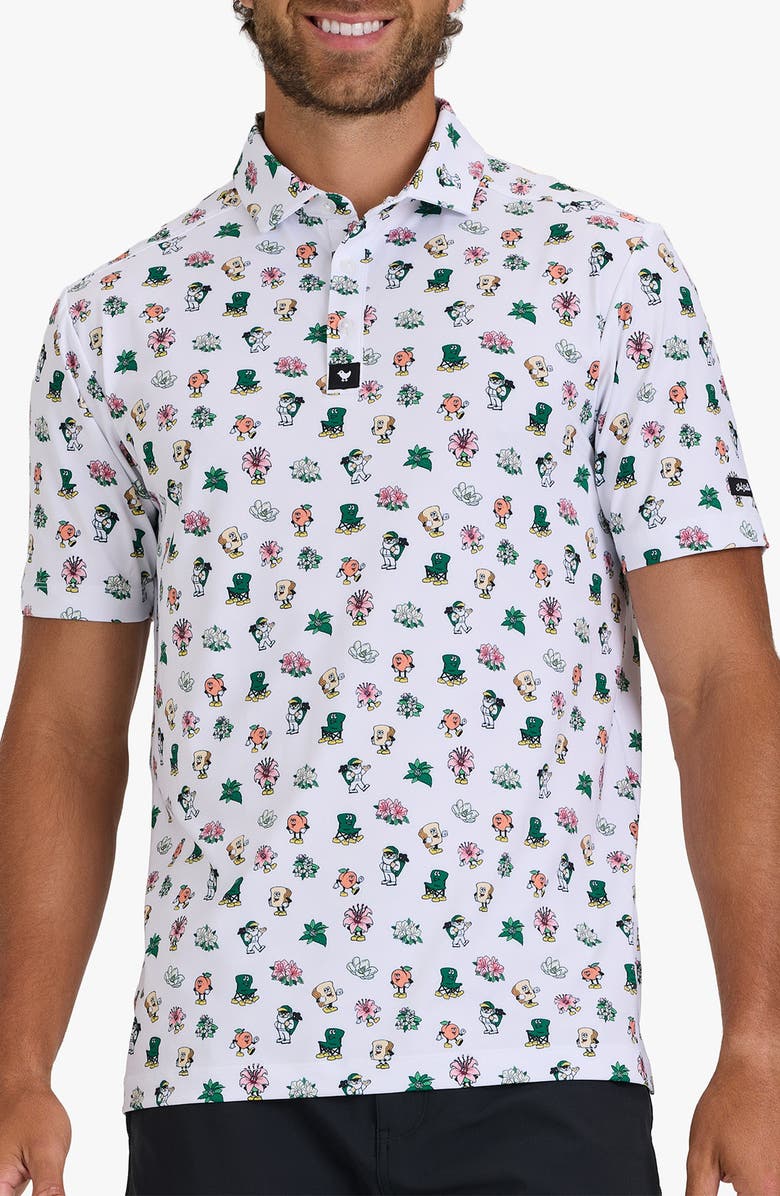 Bad Birdie Masters Icon Print Performance Golf Polo, Main, color, Masters Icon Print