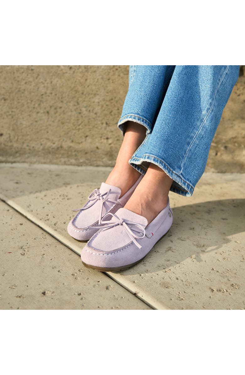 Minnetonka Moc Toe Driving Loafer, Alternate, color, Dusty Violet