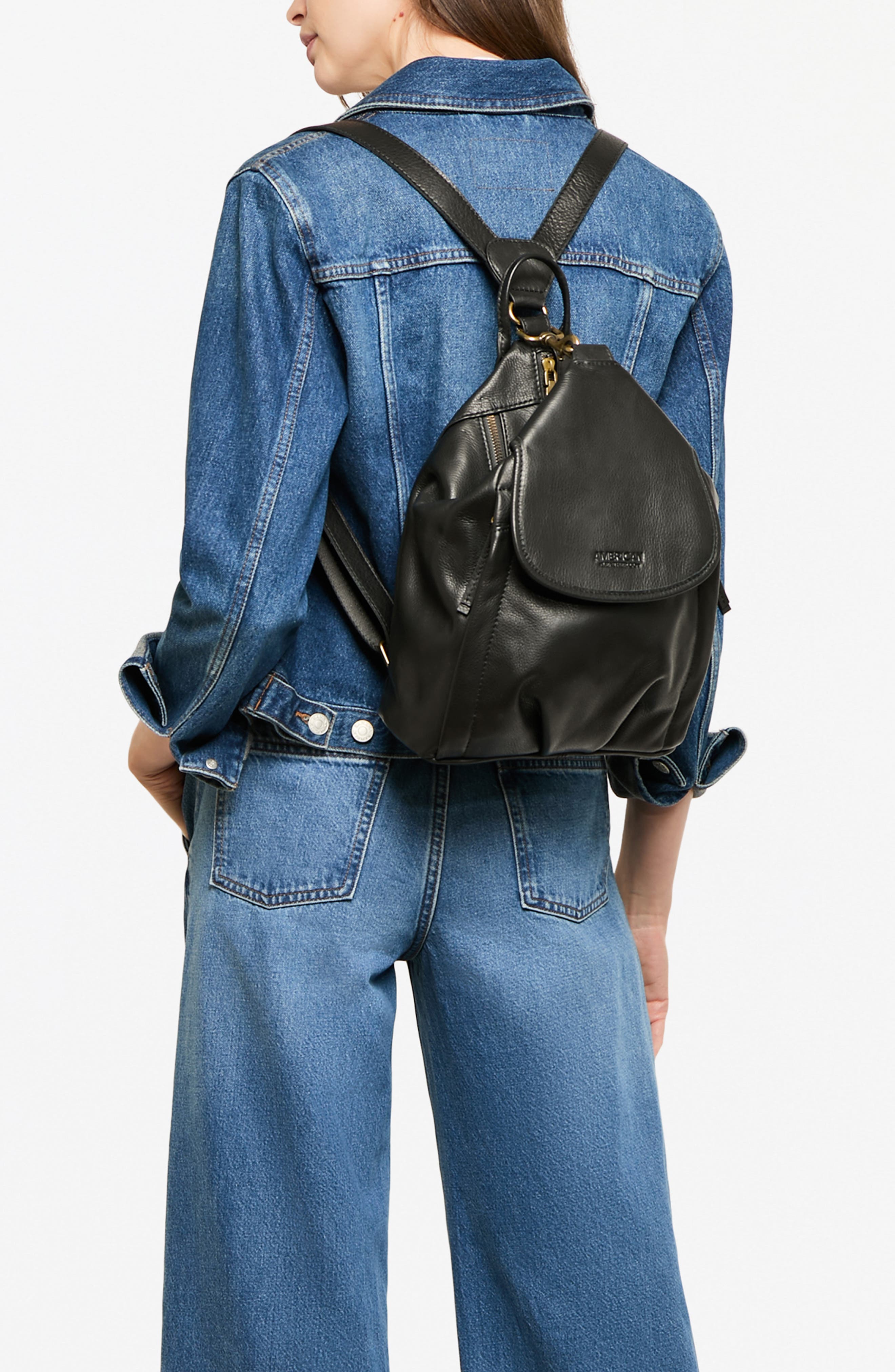 AMERICAN LEATHER CO. Pierce Leather Backpack, Alternate, color, 