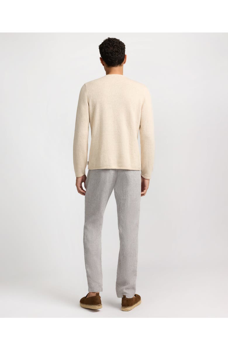 Onia Linen Tapered Pleated Trouser, Alternate, color,