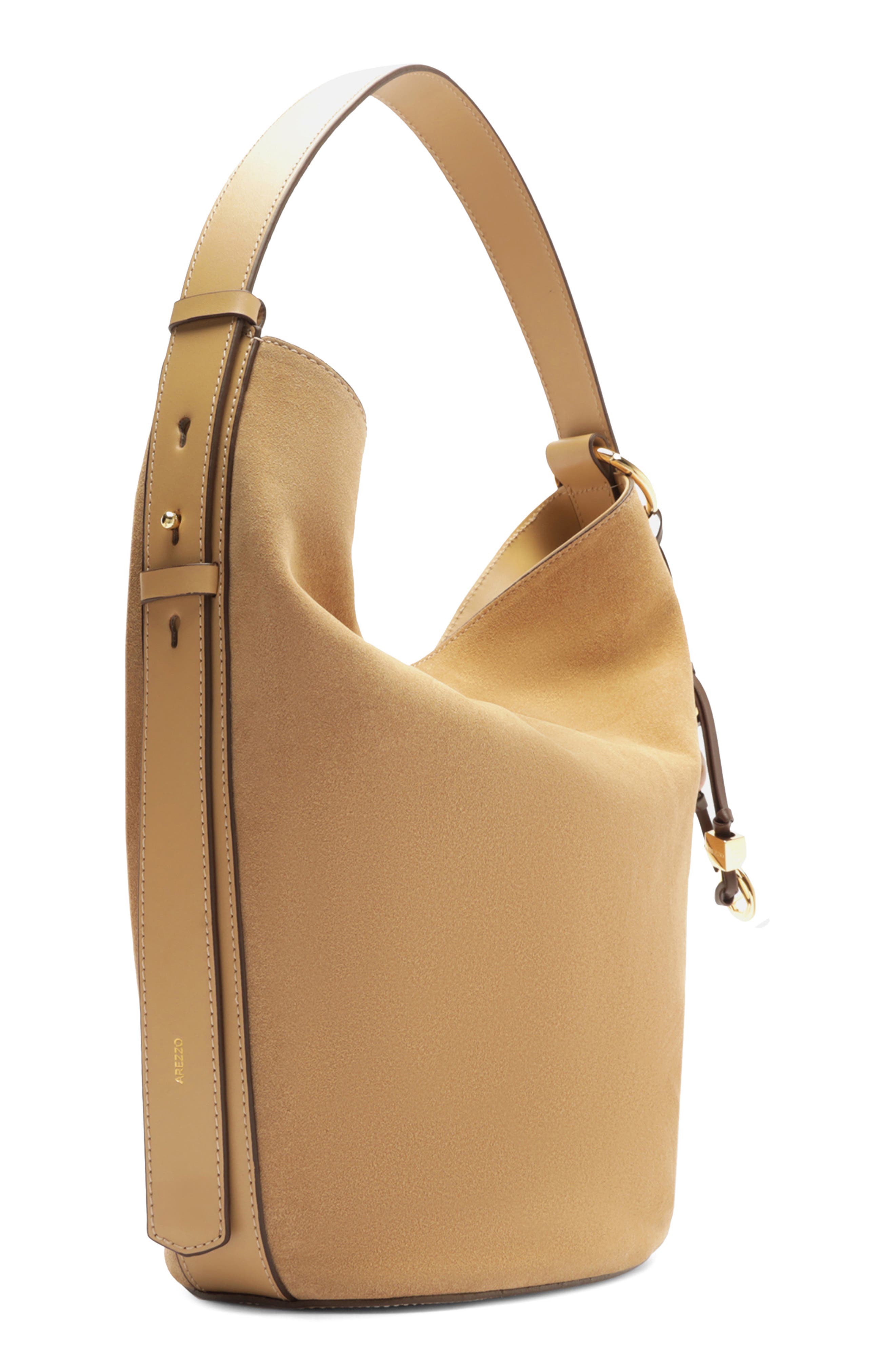 Arezzo Large Simone Suede Hobo Bag, Alternate, color, 