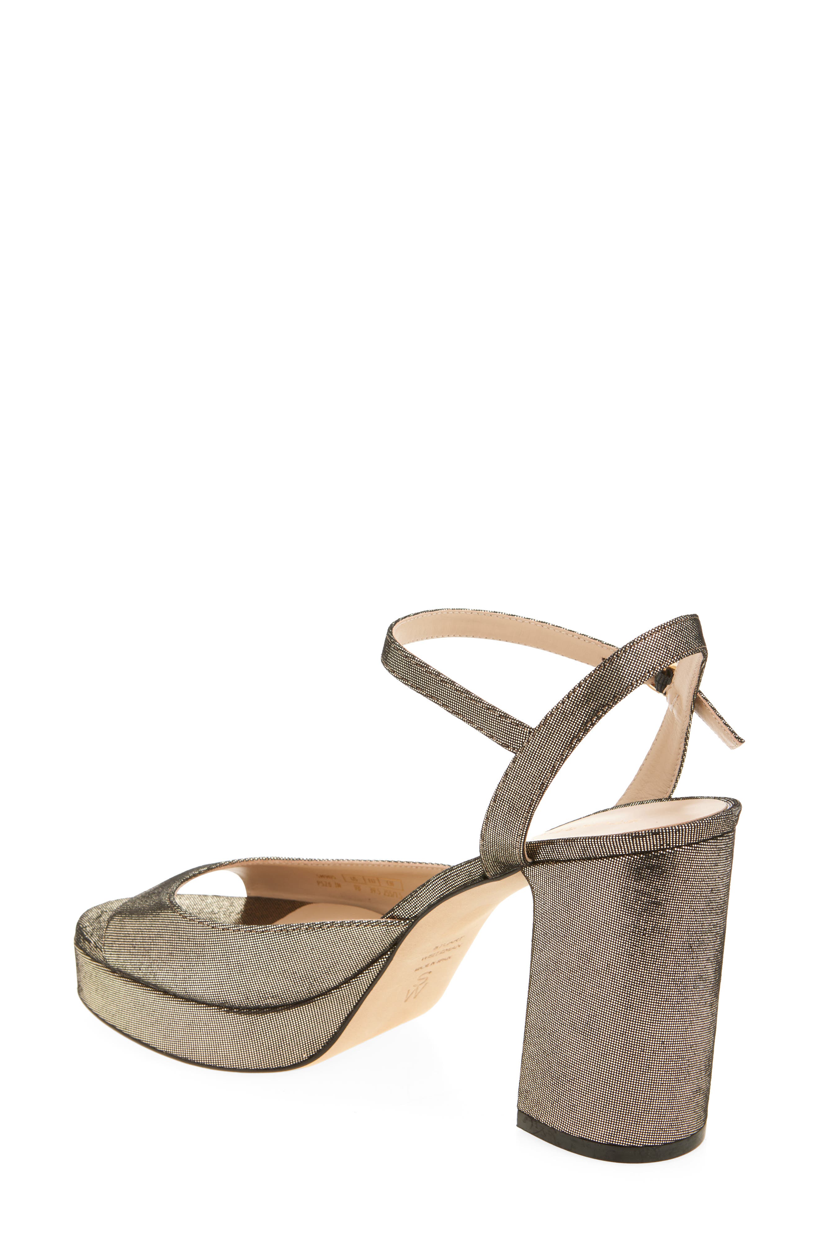 Dayna II Platform Sandal, Alternate, color, PLATINO