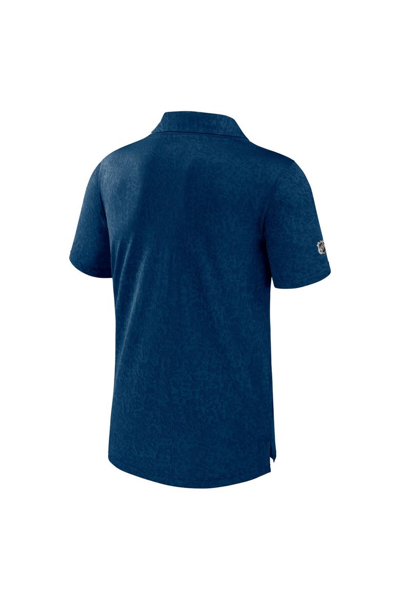 Men's Fanatics Branded  Deep Sea Blue Seattle Kraken Authentic Pro Jacquard Polo, Alternate, color, Navy