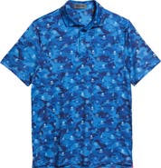 G/FORE Icon Camo Stretch Tech Jersey Polo Shirt