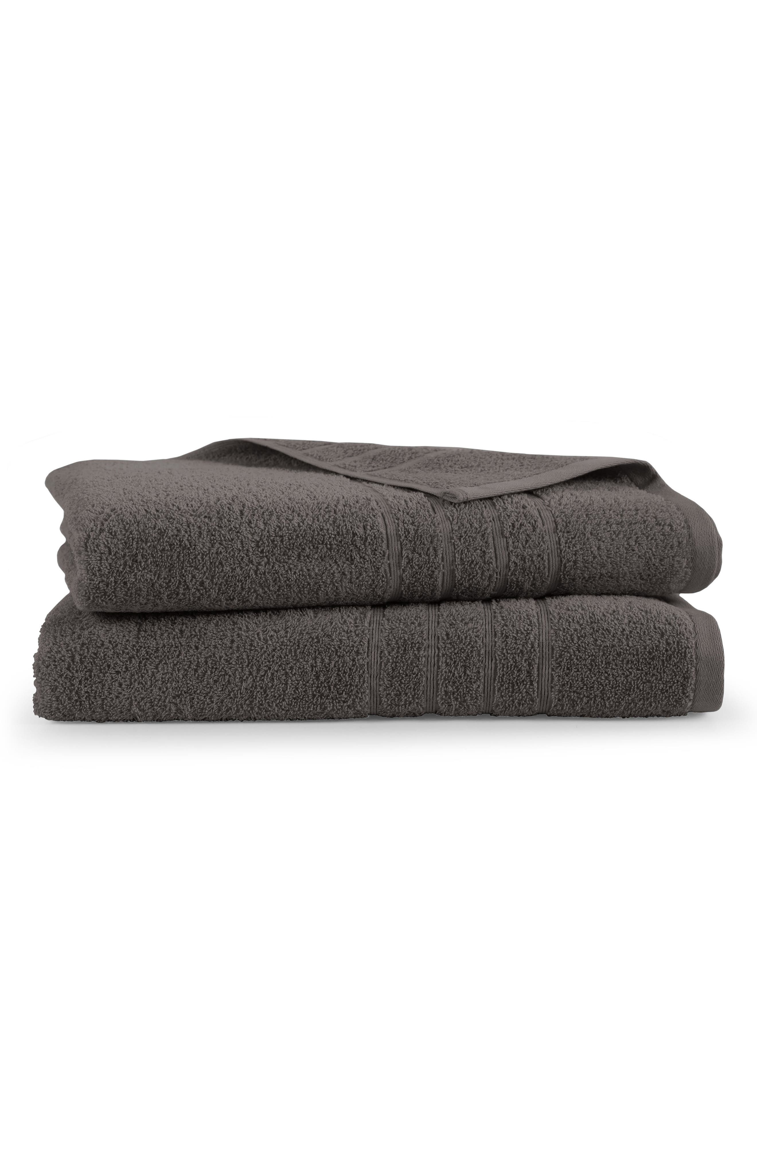 Martex Ultimate 2-piece Bath Towel Set In Gray
