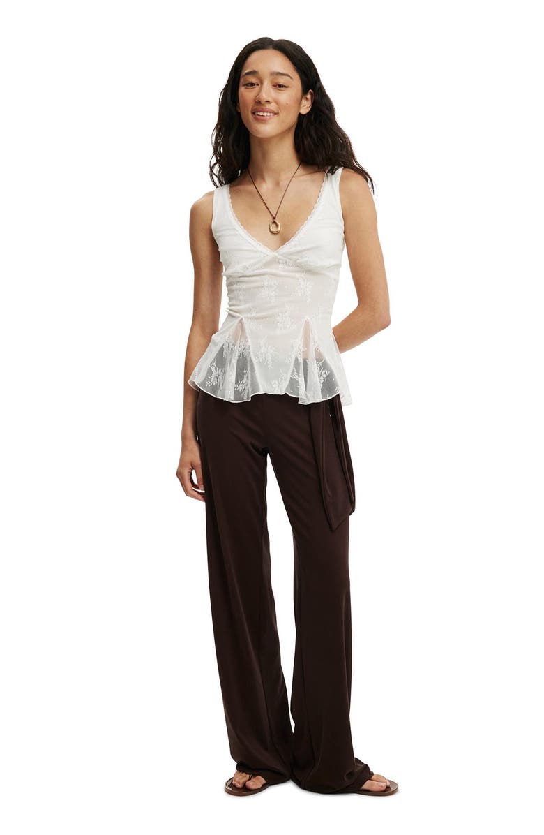 Cotton On Women's Elsie Babydoll Tank, Alternate, color, White