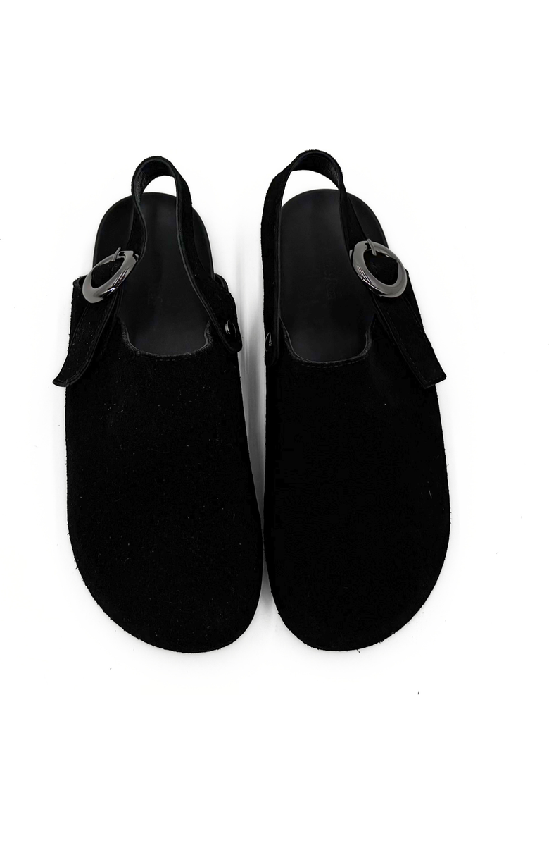 Amie Rafa Toni Suede Clogs, Alternate, color, Black