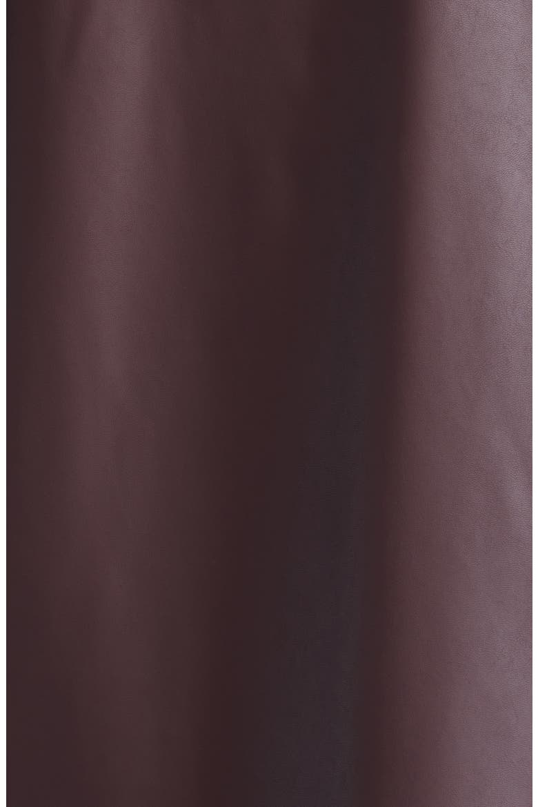 Hidesia Faux Leather Dress, Alternate, color, BORDEAUX