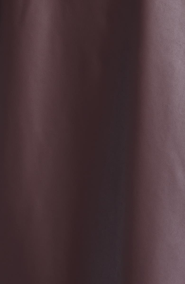 MM by Max Mara Hidesia Faux Leather Dress, Alternate, color, Bordeaux