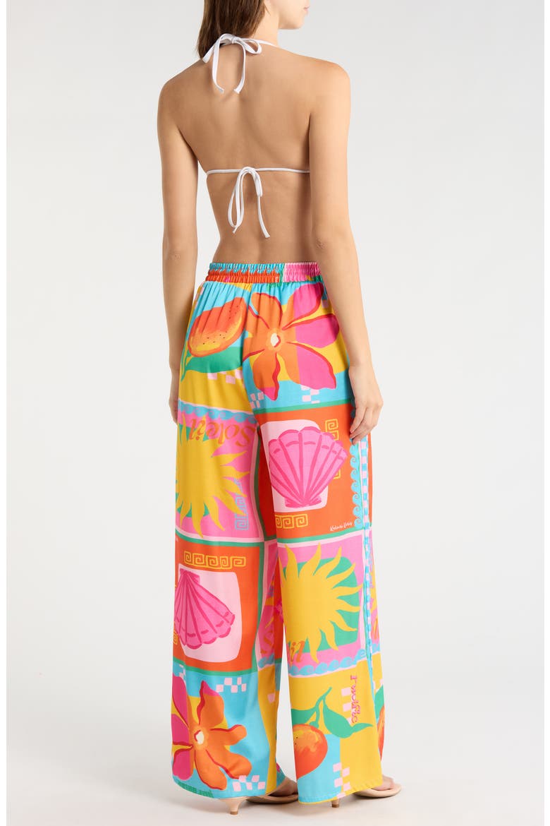 Drawstring Cover-Up Resort Pants, Alternate, color, SUNKISSED COAST