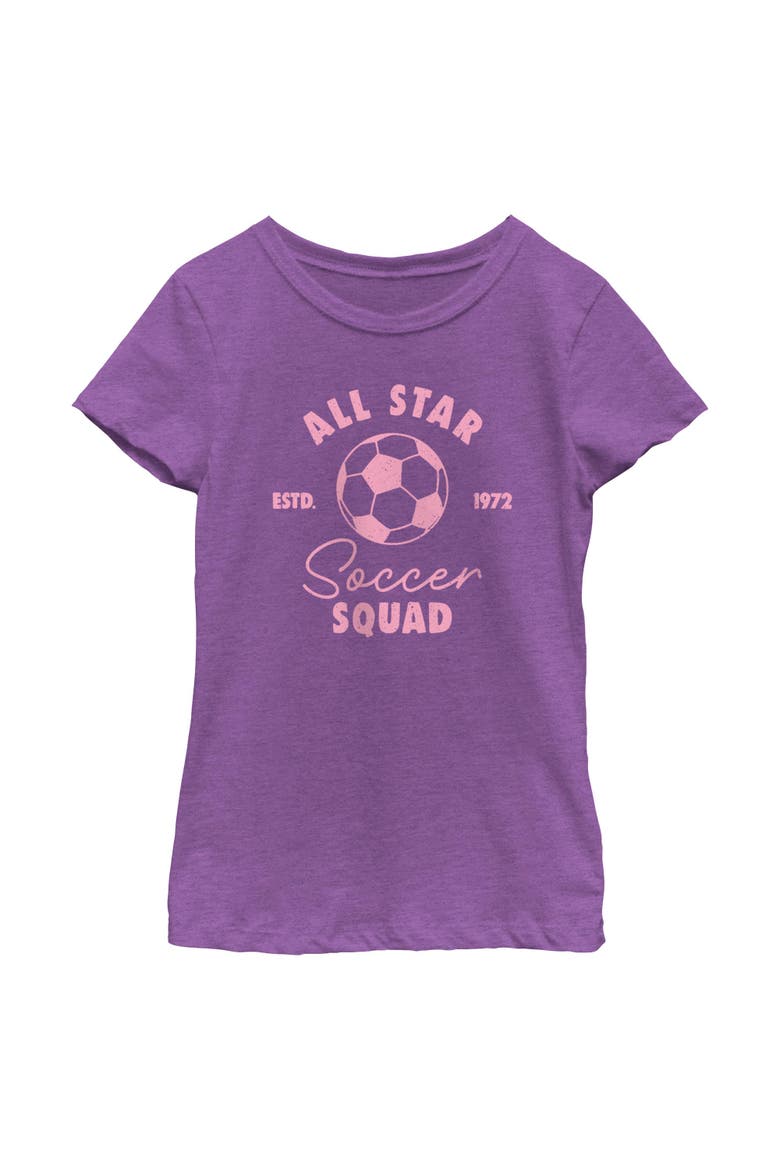 Girls Lost Gods All Star Soccer Squad 1972 T Shirt, Main, color, Purple Berry