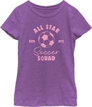 Lost Gods Girls' All Star Soccer Squad 1972 Graphic Short Sleeve T-Shirt