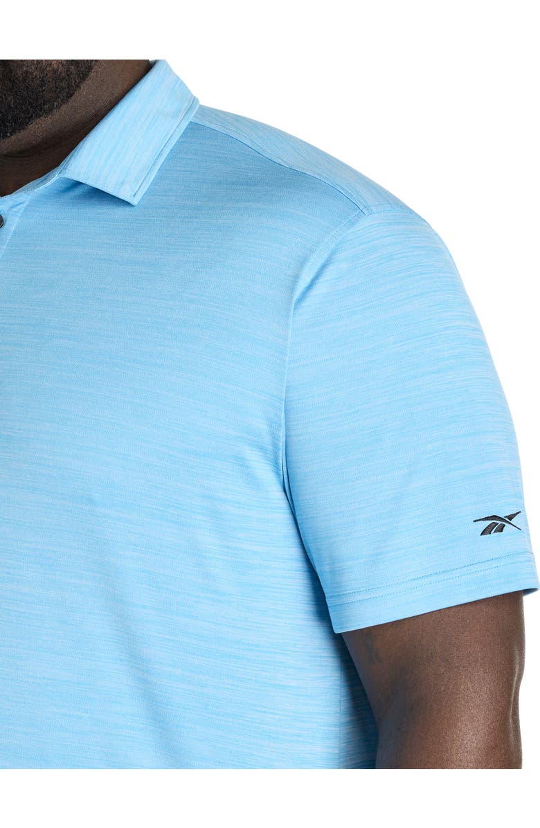 Reebok Big
Tall Performance Heather Polo Shirt, Alternate, color, Semi Future Cyan