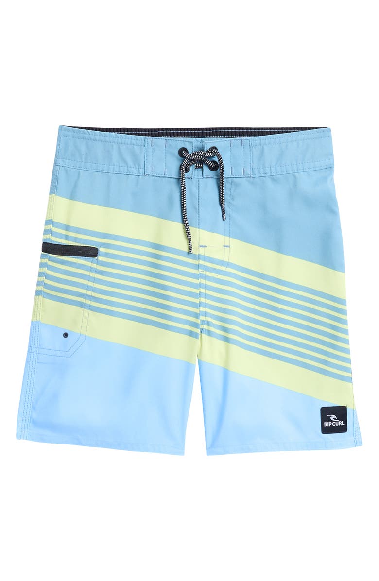 Rip Curl Kids' Invert Stripe Board Shorts, Main, color, 