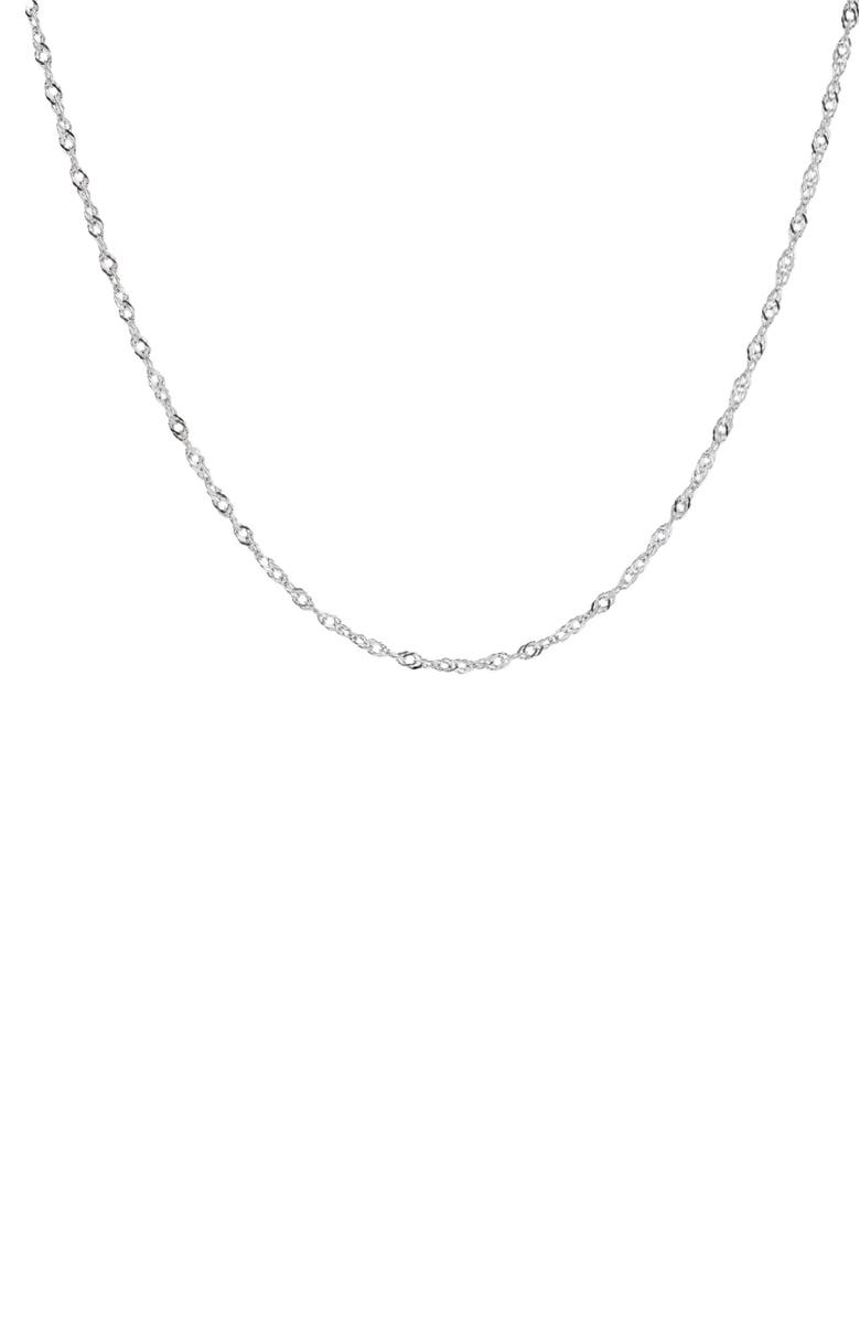 Alex and Ani Singapore Chain Layering Necklace, Main, color, Silver
