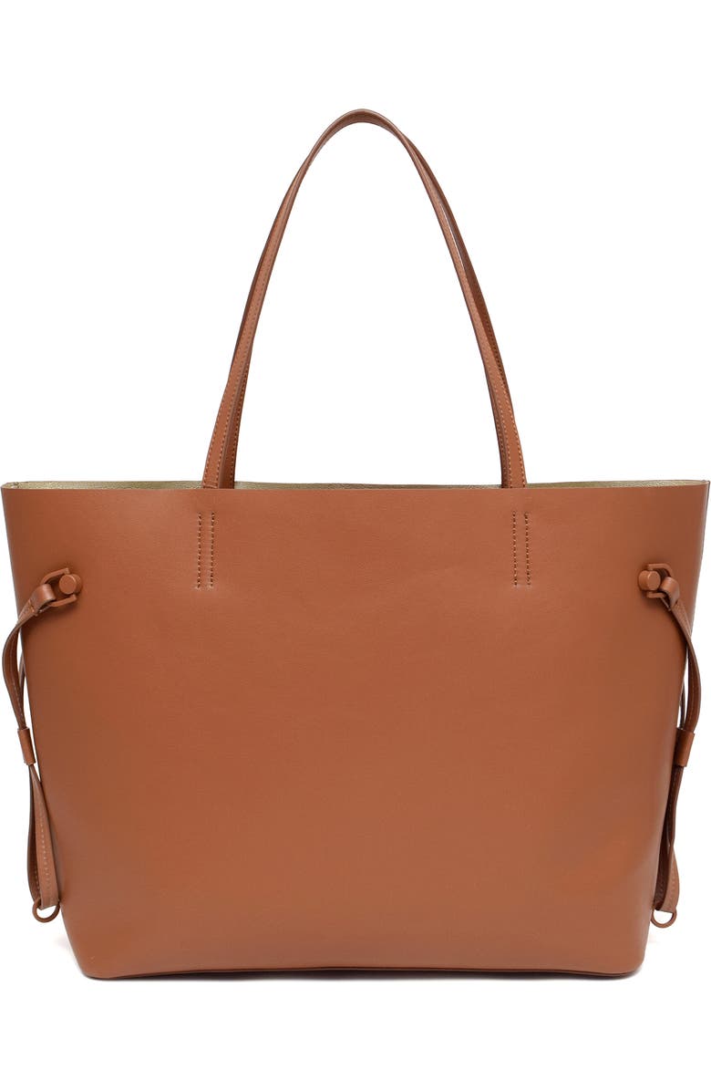 Thacker Kiera Leather Tote, Alternate, color, Cognac