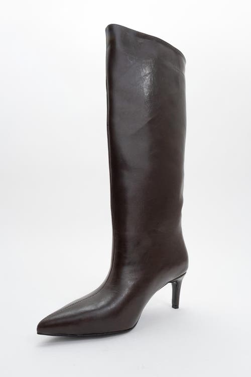 Prologue Shoes Cassandra High Heel Boot In Brown