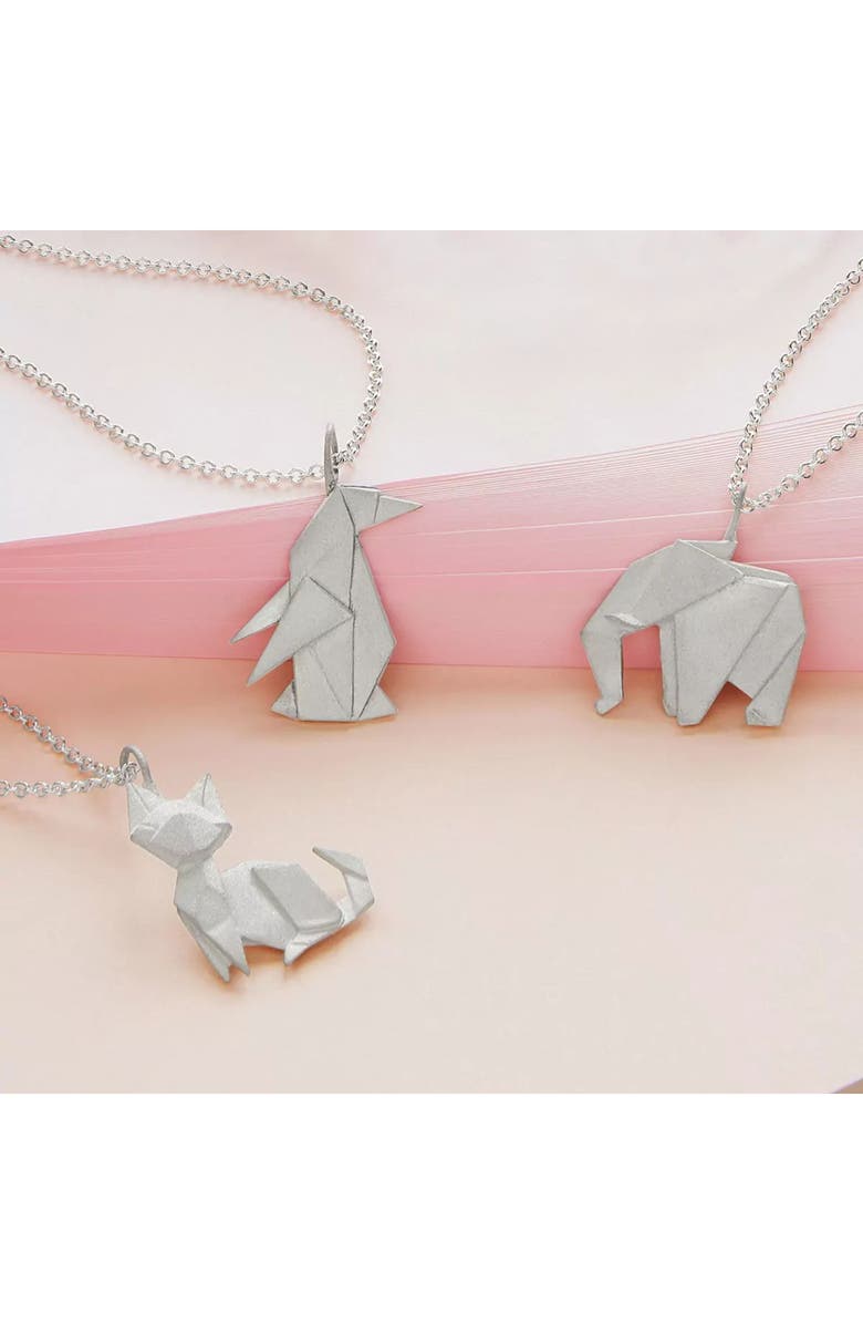 Uncommon Goods Origami Menagerie Necklaces, Main, color, Penguin
