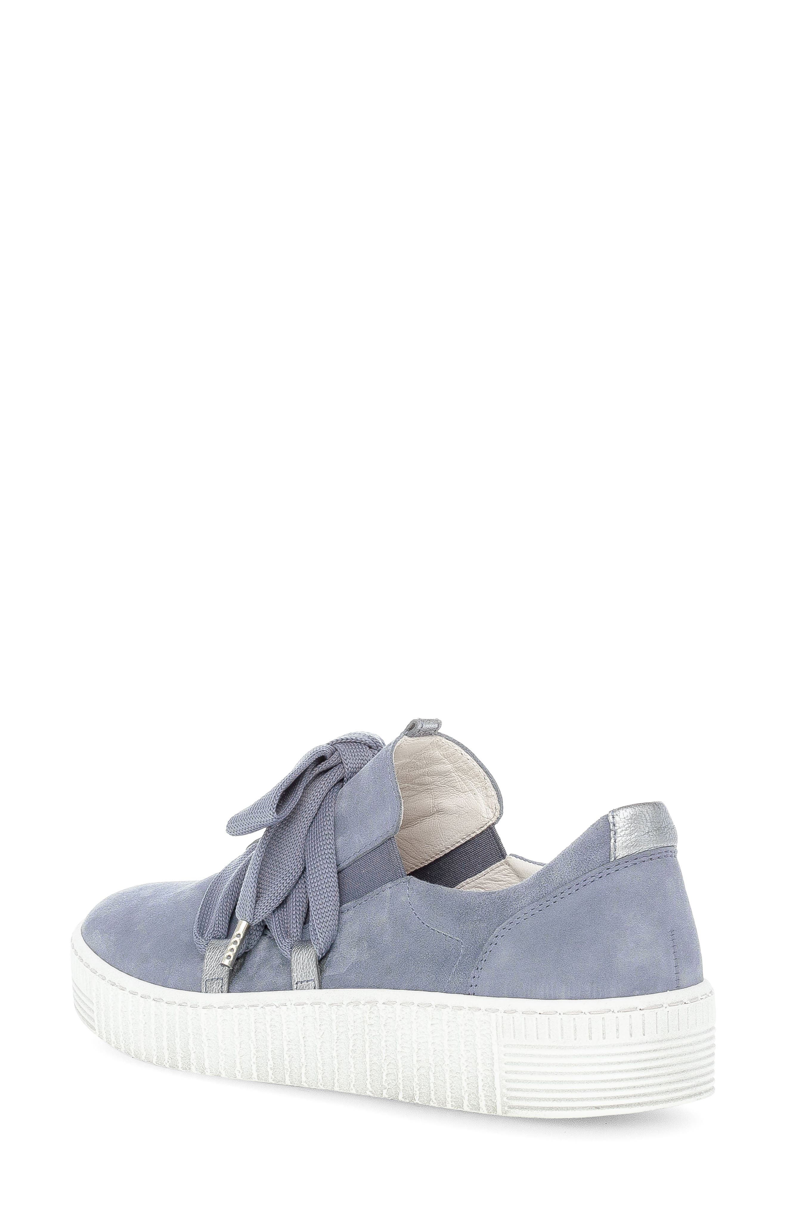 Gabor Bow Knit Sneaker, Alternate, color, Nautical