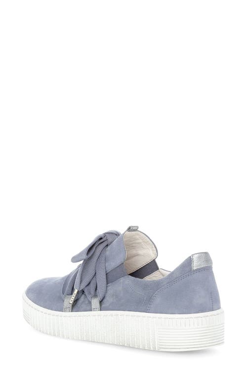 Gabor Bow Knit Sneaker In Purple