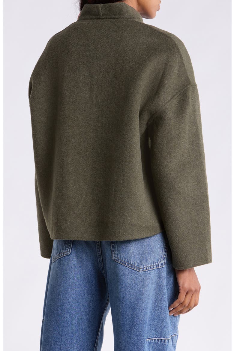 Sherri Wool Blend Jacket, Alternate, color, ARMY GREEN