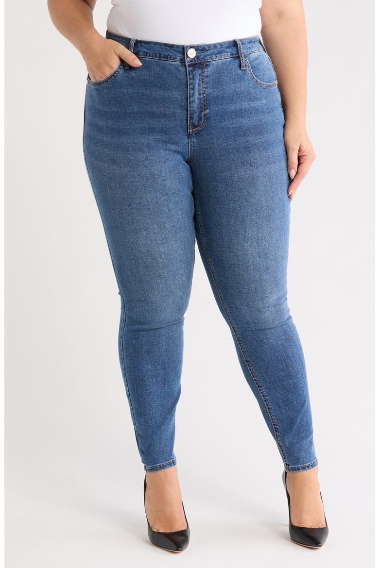 Bombshell Skinny Jeans, Main, color, HONEY
