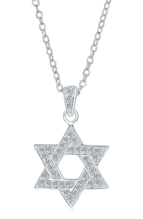 Star of David CZ Necklace