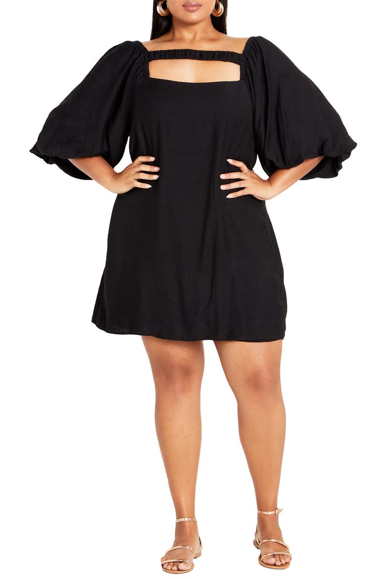 Marianna Minidress, Main, color, BLACK