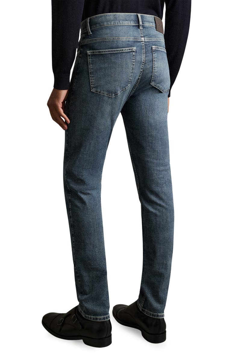 Bleaker Slim Fit Jeans, Alternate, color, WASHED INDIGO