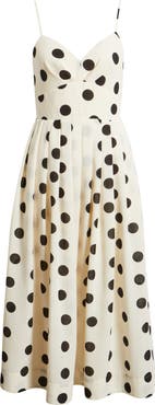 Julia Jordan Polka Dot Midi Dress