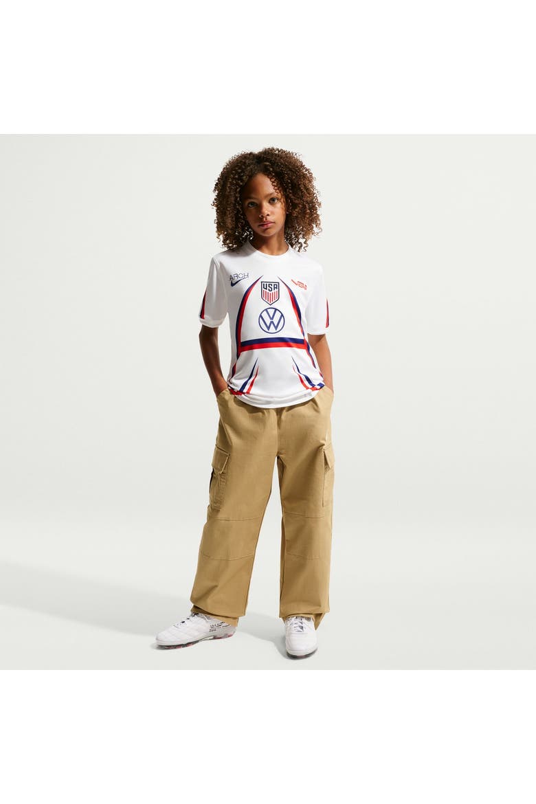Youth Nike White USMNT x VAA 2026 Dri-FIT Pre-Match Top, Alternate, color, White