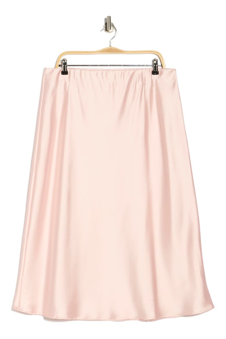 Satin Midi Skirt, Alternate, color, BABY PINK