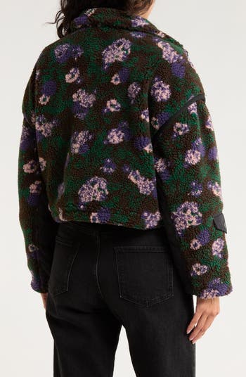 Floral Faux Shearling Jacket