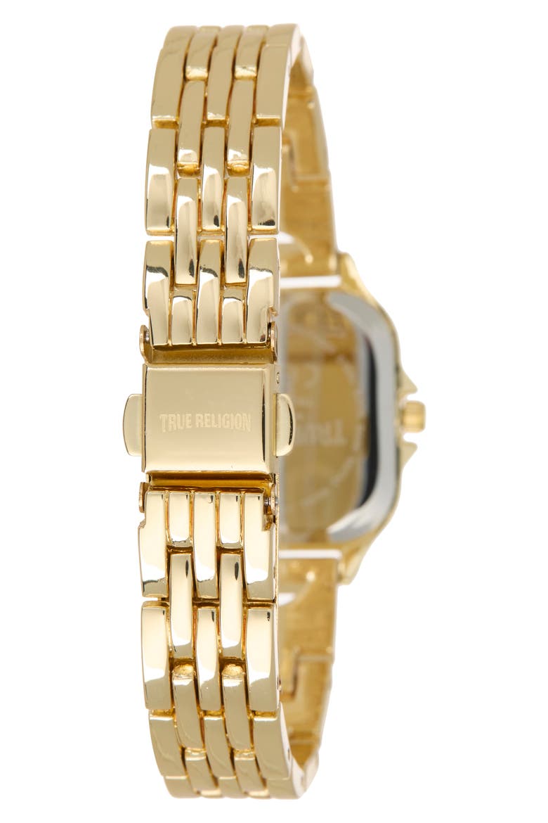 Stackable Bracelet & Square Analog Watch Set, Alternate, color, GOLD