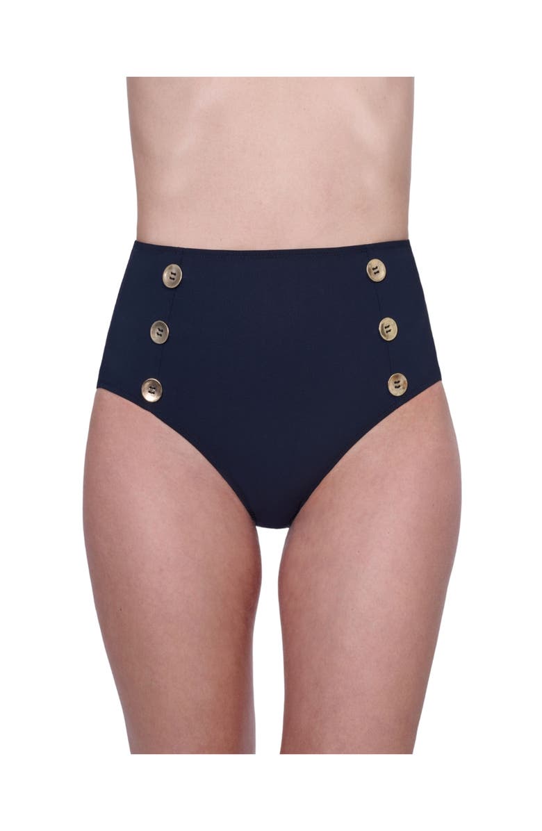 Gottex Monte Carlo High Waist Bottom With Button Details, Main, color, 