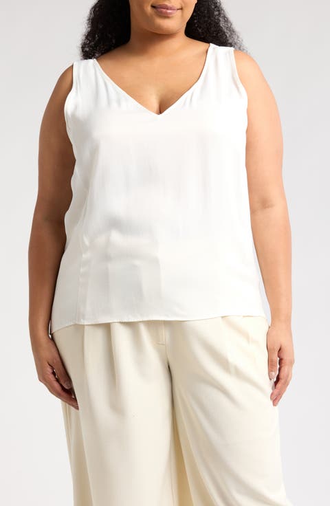 Double V-Neck Tank (Plus)