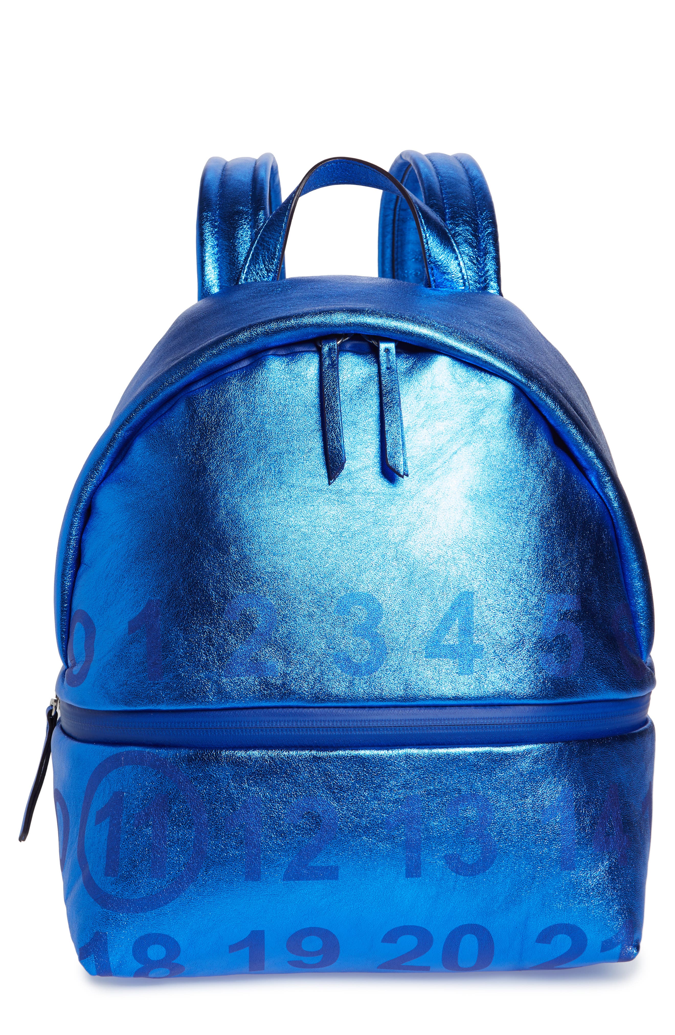 Maison Margiela Medium Number Print Backpack, Main, color, 