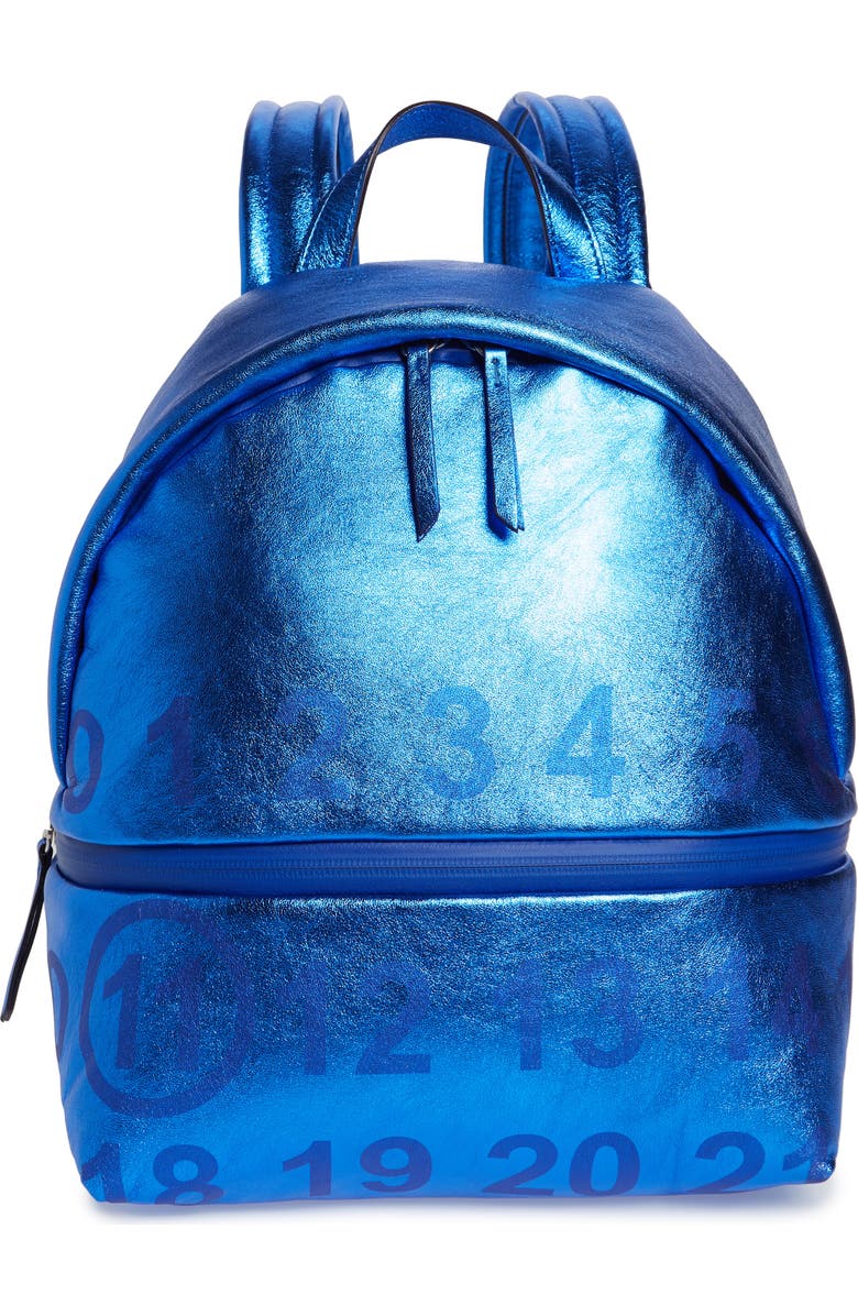 Maison Margiela Medium Number Print Backpack, Main, color,