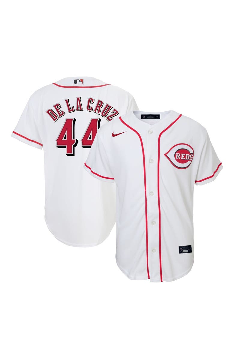 Nike Toddler Nike Elly De La Cruz White Cincinnati Reds Home Replica Jersey, Main, color, 