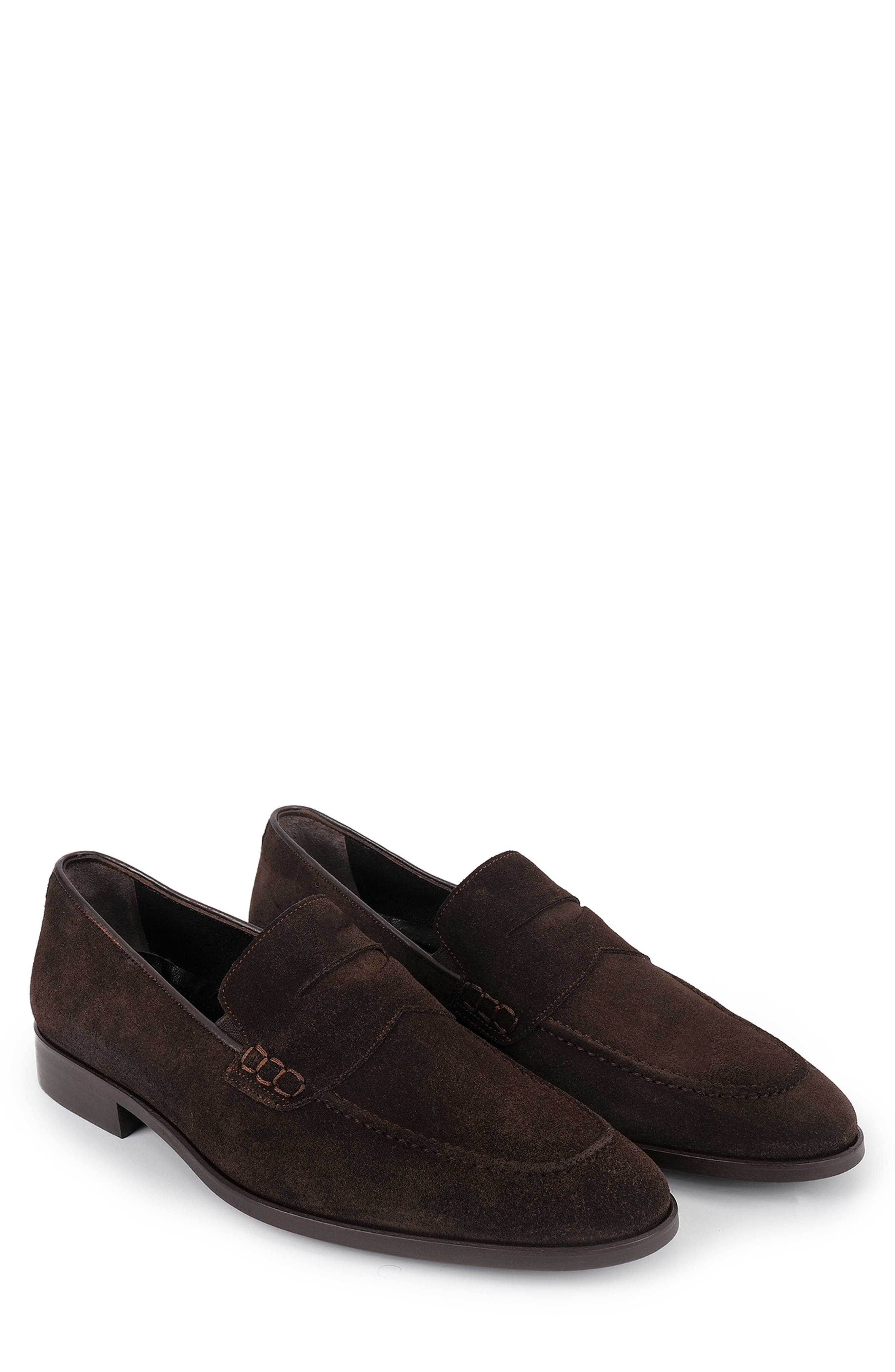 Ganado Penny Loafer, Alternate, color, DARK BROWN