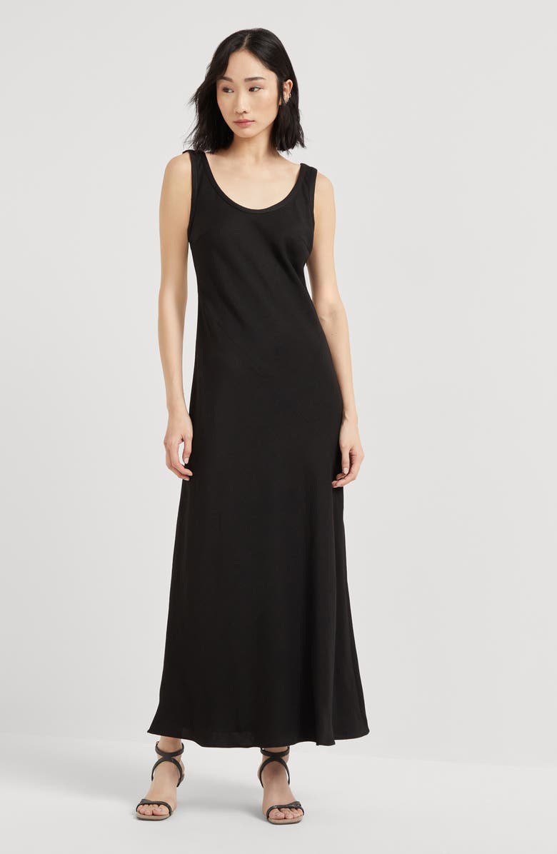 Brunello Cucinelli Fluid twill Tank dress, Alternate, color, 