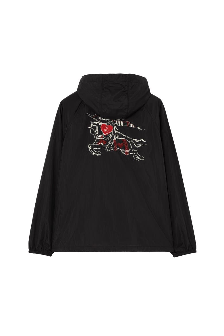Heart Knight Nylon Clapton Hooded Jacket, Alternate, color, Black