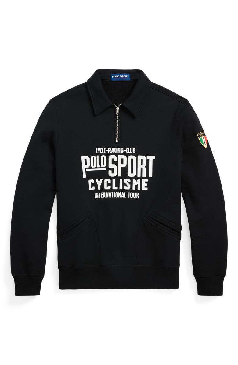 Polo Ralph Lauren Cycle Racing Club Quarter Zip Fleece Pullover, Alternate, color, 