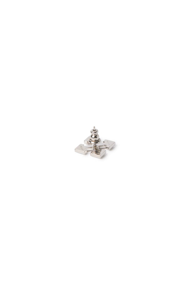 Men's Arrow Mono Earring, Alternate, color, Silver