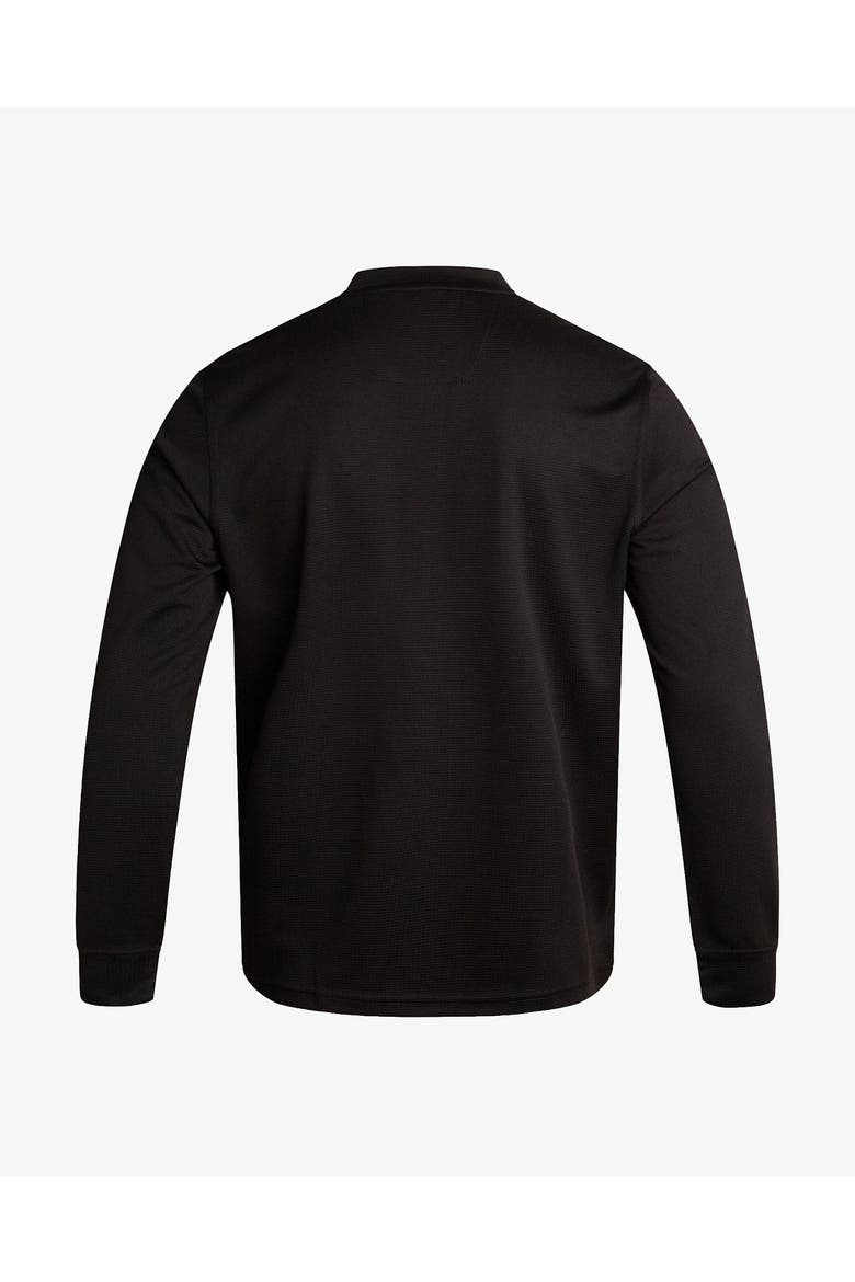 Men Long Sleeve Thermal Henley, Alternate, color, Black